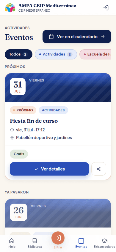 Plan de fin de curso — Apúntate a la fiesta en dos toques — y de voluntario, si te animas.